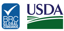 Logo of BRC Global and USDA